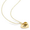 EVERLY JEWELRY | Yellow Plated Sterling Silver 2/5ct TGW Citrine "Love You Forever" Heart Pendant with Chain, 18 inc - 4 of 4