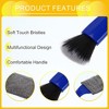 Unique Bargains Car Double Head Detailing Brush Coral Fleece Duster Air Vents Dashboard Screen Brush 8.66" Blue 1 Pc - 4 of 4