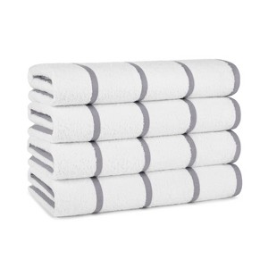 Arkwright Las Rayas Striped Pool Towels (4-Pack), 30x60 in., 100% Ring Spun Cotton - 1 of 4