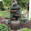 Sunnydaze 39"H Electric Polyresin and Fiberglass Cascading Earthenware Tiered Outdoor Water Fountain - 4 of 4