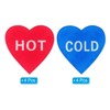 Unique Bargains Acrylic Decor Home Heart Shape Self Stick Hot/Cold Water Label - 3 of 4