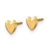 Black Bow Jewelry Kids 5mm Polished Heart Screw Back Post Earrings in 14k Yellow Gold - 2 of 4