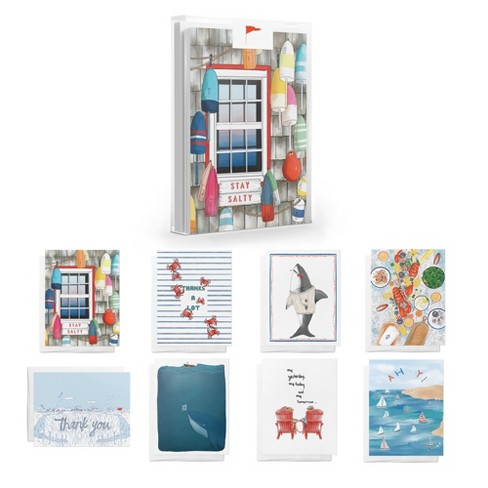 Nautical Greeting Card Pack Assorted Set (8 ct.) by Ramus & Co - image 1 of 4