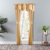 Ellis Curtain Lisa Solid Color Poly Cotton Duck Fabric Tailored Panel Pair with Ties Butter - 2 of 4