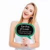Big Dot of Happiness Funny Green Graduation Party Photo Booth Props Kit - 10 Piece - 2 of 4