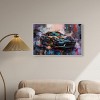 Art Remedy Porsche's Vibrant Lux Car Paintings Framed - 2 of 4