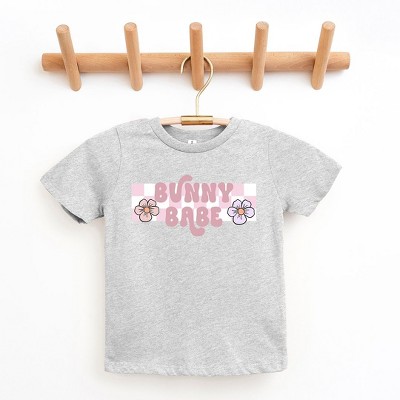 The Juniper Shop Bunny Babe Flowers Toddler Short Sleeve Tee