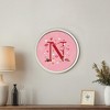 Creative Products Valentine Things Monogram Round White Framed Print - 4 of 4