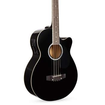 Acoustic Electric Bass Guitar With Equalizer Solid Construction