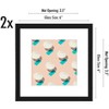 Americanflat 6x6 Picture Frame in Black - Displays 4x4 With Mat and 6x6 Without Mat - Horizontal and Vertical Formats for Wall and Tabletop (2 Pack) - 2 of 4