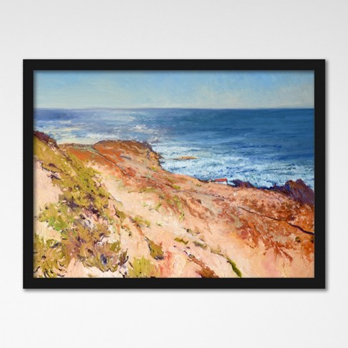 Americanflat Coastal 16x20 Framed Print - Pacific Ocean From California  Wall Art Room Decor by Suren Nersisyan