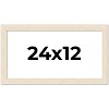 PosterPalooza | 24x12 Wide Barnwood Picture Frame, UV Acrylic, 6 Finishes - Grey, Brown, White, and Black - 2 of 4