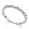Pompeii3 1/5Ct Diamond Wedding Stackable Anniversary Ring 10k Gold Lab Created - 3 of 4