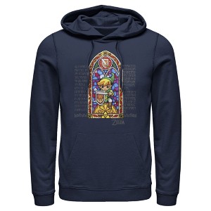 Men's Nintendo Legend of Zelda Stained Glass Pull Over Hoodie - 1 of 3