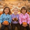 The Pink Picket Fence Suzie Dino Hoodie for Girls – Lightweight Zip-Up Jacket – Hand-Painted Dinosaur Print - 2 of 4