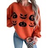 Women's Halloween Pumpkin Face Sweater - fashionworks - 2 of 4