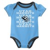 NHL Utah Hockey Club Infant Girls' 3pk Bodysuits - 3 of 4