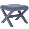 Palmer Ottoman with Nail Heads  - Safavieh - 2 of 3