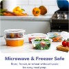 Plastic Deli Disposable Food Storage Containers with Airtight Lids for Slime, Leftovers, & Prep - 3 of 4