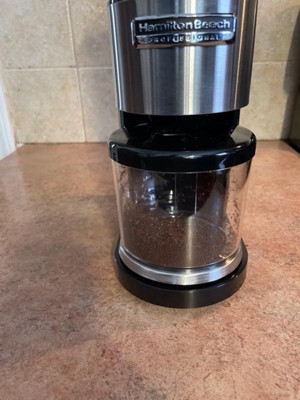 Hamilton Beach Professional Conical Burr Digital Coffee Grinder with 39  Adjustable Grind Settings BLACK 80405 - Best Buy