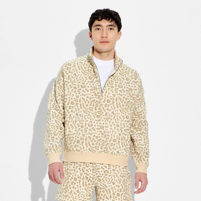Mens Heavyweight Fleece 12 Zip Pullover Sweatshirt - Original Use 3090₽
