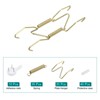 Unique Bargains Brass Invisible Design Decorative Universal Wall Plate Hanger 1 Set - 3 of 4