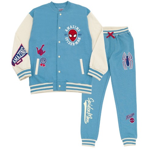 Boys Black Marvel Spider-Man Bomber Jacket