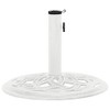 vidaXL Umbrella Base White 17.3"x17.3"x12.2" Cast Iron - 3 of 4