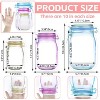 30 PCS Mason Jar Pattern Zipper Bags, Reusable Airtight Leak-Proof Snack Pouch - 2 of 4