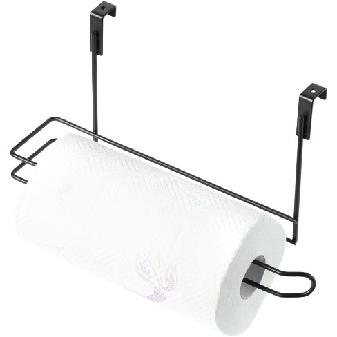 Basicwise Over The Cabinet Paper Towel Holder, Black : Target