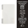 Altitude Supplies 5"x8" Weekly and Monthly Planner, July 2025 to June 2026, Cream Arch - 2 of 4