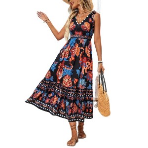 white christmas dresses Women's Summer Sleeveless Casual Dresses Swing Cover Up Elastic Sundre main image 1