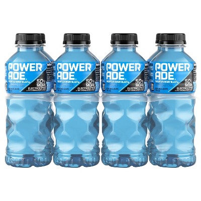 Powerade 24 oz Sports Clutch Water Bottle with Squeeze Cap Plastic Sports