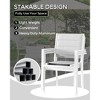 Patio Stackable Chairs Set of 4, Outdoor Aluminum Stacking Dining Chairs with Breathable Textilene Farbic for Outdoor, Patio, Deck, Backyard - 4 of 4