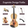 SEVOBAL Orchestral String Instruments 4/4 Professional Full Size Violin Premium Sound with Complete Accessories, Brown, 32"*11.42"*5.5" - 3 of 4