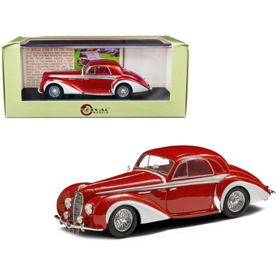 1947 Delahaye 135M Coupe RHD by Henri Chapron Red Met. and White w/Red Interior Ltd Ed to 250 pcs 1/43 Model Car by Esval Models