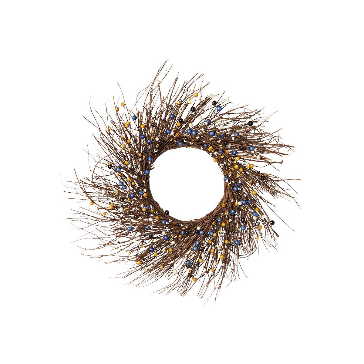 The Lakeside Collection Colorful Country Berry Wreath, Garland or LED Candle - - thumbnail 8