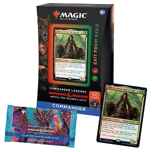 Magic The Gathering Magic: The Gathering Commander Legends: Battle for Baldur’s Gate Commander Deck – Exit from Exile + Collector Booster Sample Pack - 1 of 4