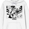 Fire Force Manga Anime Characters Fight Scene Long Sleeve Adult White Hooded Sweatshirt - 2 of 3