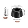 Unique Bargains Non-Slip Rubber Bumper Feet with Stainless Steel Washer Screws - 2 of 4