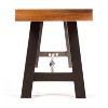 Modern Slat Design Gaylor Bench for outdoor dining and backyard-Christopher Knight Home - 2 of 4