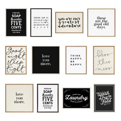 Good Old Days Black and White Canvas Print with Natural Frame