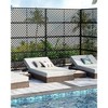 Freestanding Metal Privacy Screen for Outdoor Use, 4-Panel Decorative Privacy Fence Panels for Patio, Lawn, Deck, and Garden Privacy Solution - 2 of 4