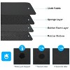 LunaLulinlk Coffee Maker Mat, Absorbent Rubber Backed Dish Drying Mat for Kitchen, 19 x 16", Black - 2 of 4