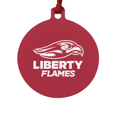 Liberty University Secondary Logo Aluminum Holiday Christmas Tree Ornament