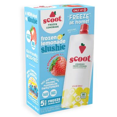 Scoot Frozen Lemonade - Strawberry - 3oz/5ct Pouches