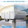 Unique Bargains Waterproof Camper Trailer Cover RV Cover - 2 of 4