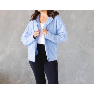 Women's Sky Blue Dixie Quilted Jacket - AEMI + CO - 1 of 4
