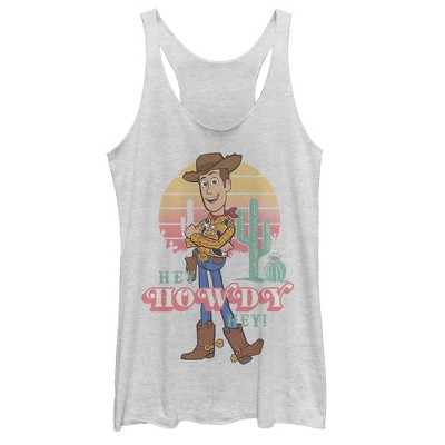 Women's Toy Story Hey Woody Racerback Tank Top : Target