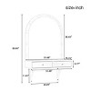 32" Wall Mounted Floating Makeup Vanity with 3-Color Lighted Mirror,2 Drawers and USB Charging Station-The Pop Home - 4 of 4
